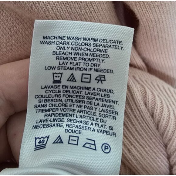 Lands End Cardigan 3X 24/26W Pink Basics Stretch Button Up Comfort Breathable - Picture 9 of 13